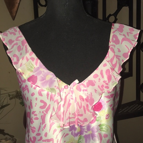 Morgan Taylor Robe & Chemise Slip Nightgown & Robe set - Picture 4 of 5